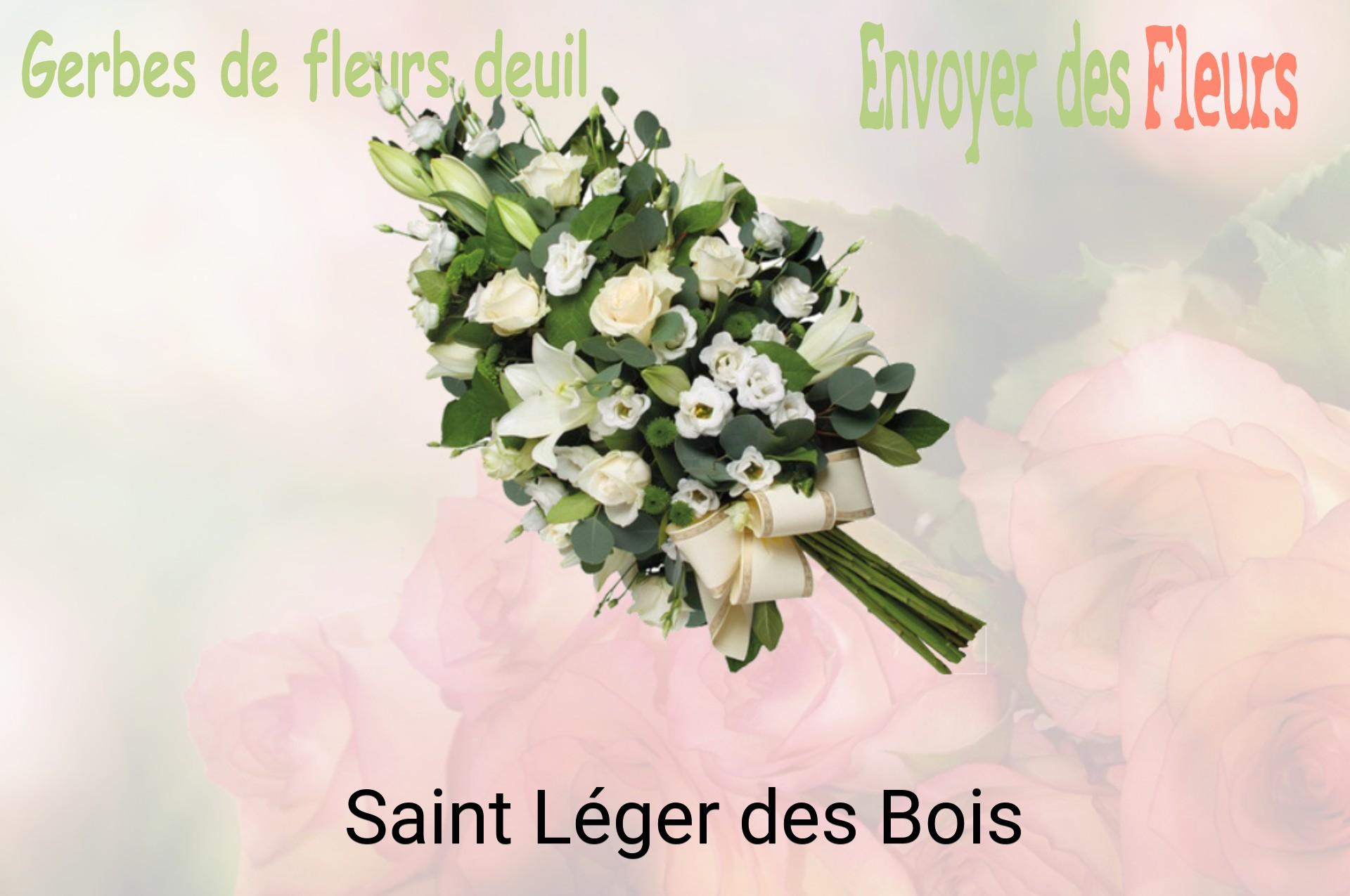 Gerbe de fleurs de deuil livrée à Saint-Léger-des-Bois